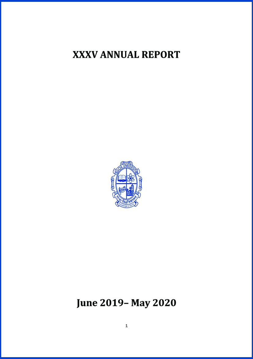 Annual Report 2019-20 Cover page