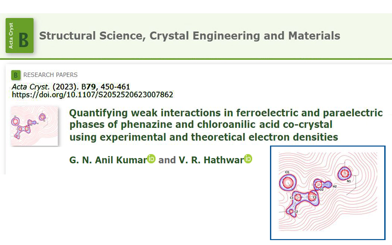 Acta Crystallographica Section B: Structural Science, Crystal Engineering and Materials. 2023; ArticleID_B79