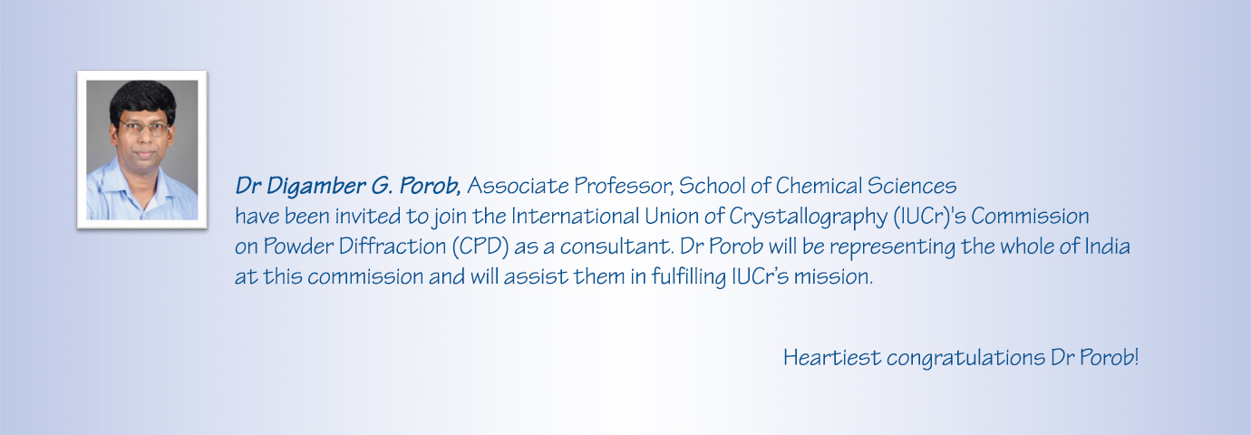 Dr Digamber G. Porob @ International Union of Crystallography