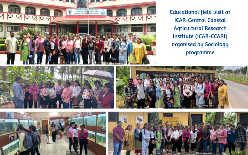 Educational field visit at ICAR-Central Coastal Agricultural Research Institute (ICAR-CCARI) organised by Sociology programme