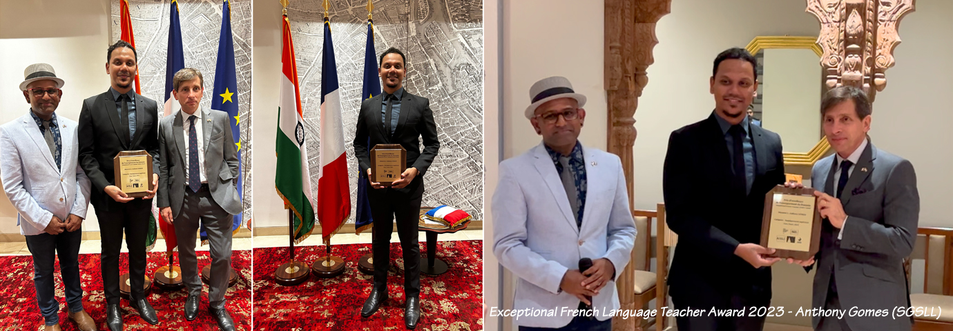 Exceptional French Language Teacher Award 2023 - Anthony Gomes (SGSLL)