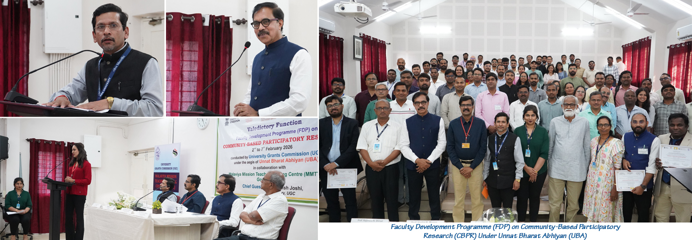 FDP on Community-Based Participatory  Research (CBPR) Under Unnat Bharat Abhiyan (UBA)