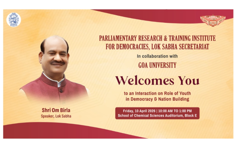 Goa University welcomes Shri Om Birla, Speaker, Lok Sabha