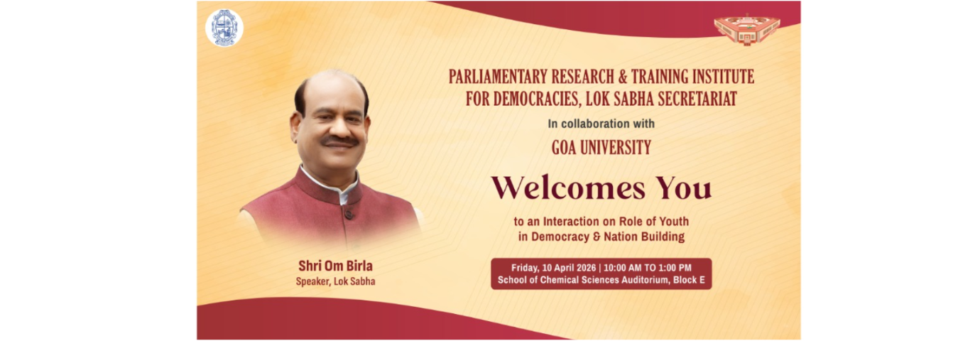 Goa University welcomes Shri Om Birla, Speaker, Lok Sabha