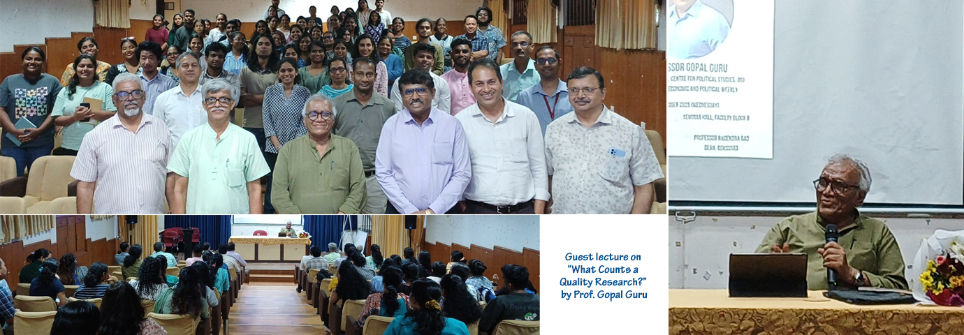 Guest lecture by Prof. Gopal Guru - History, DDKSSSBS