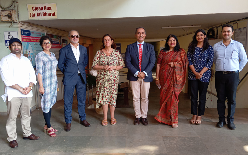 H.E. Dr. João Ribeiro de Almeida, the Ambassador of Portugal in India visited Goa University