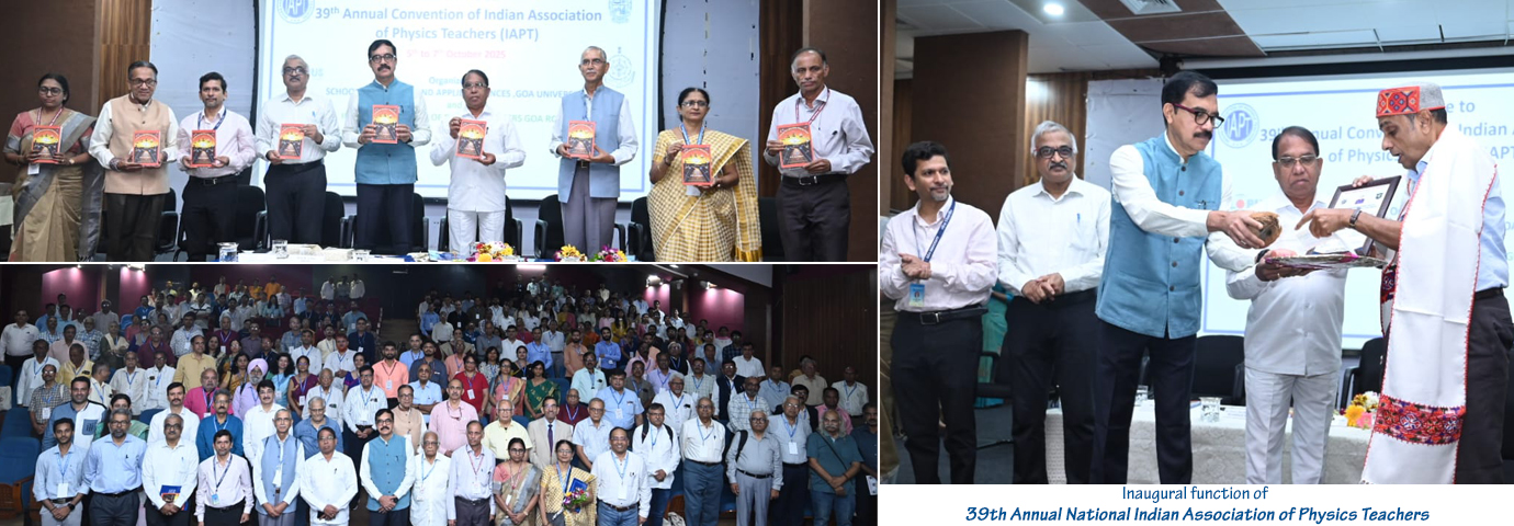 Inaugural function of 39th Annual National Indian Association of Physics Teachers
