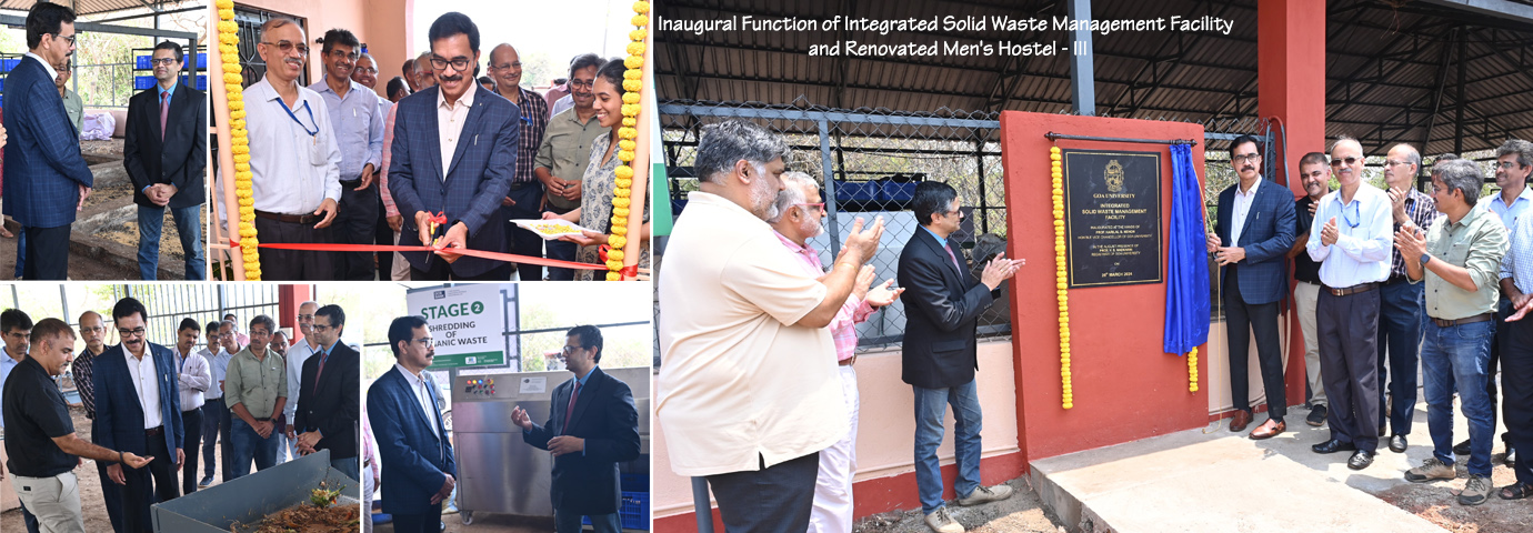 Inaugural Function of Integrated Solid Waste Management Facility and Renovated Men's Hostel - III