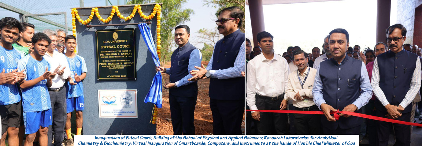 Inauguration of Futsal Court, SPAS Bldg and other facilities by Chief Minister of Goa: