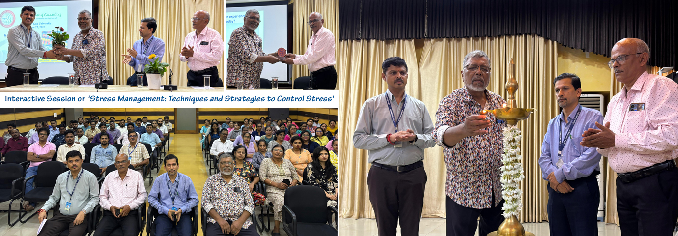Interactive Session on Stress Management - GUNTEA and PR Office