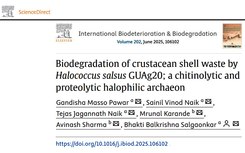 International Biodeterioration and Biodegradation. 202; 2025; ArticleID_106102.
