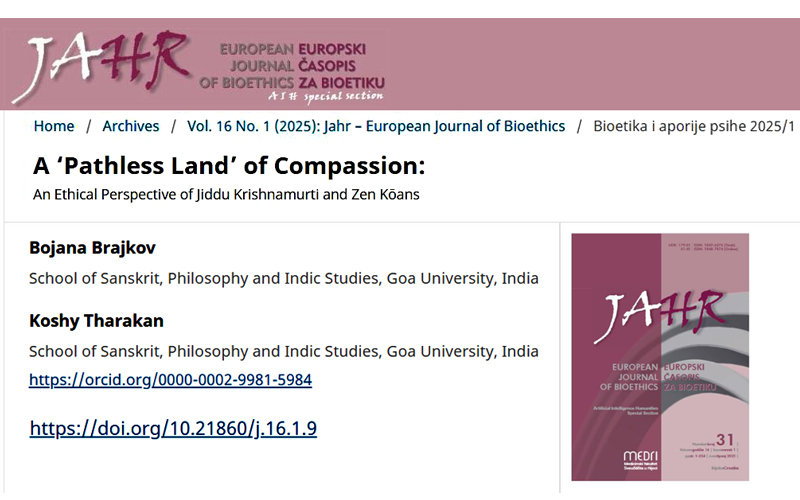 Jahr - European Journal of Bioethics. 16(1); 2025; 145-155