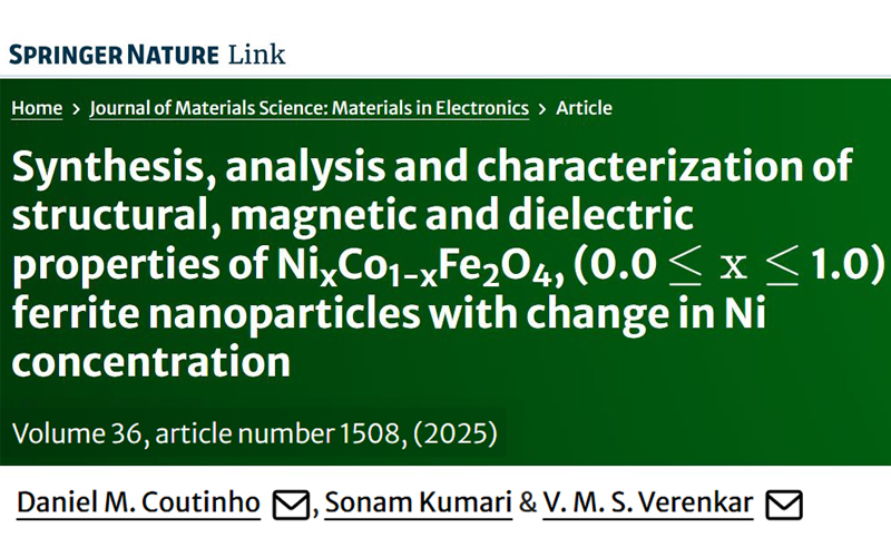 Journal of Materials Science: Materials in Electronics. 36(24); 2025; ArticleID_1508