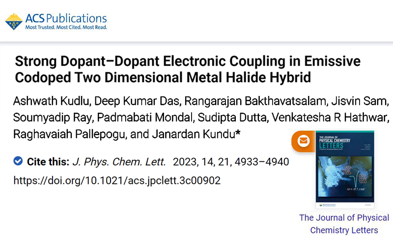 Journal of Physical Chemistry Letters. 14(21); 2023; 4933-4940