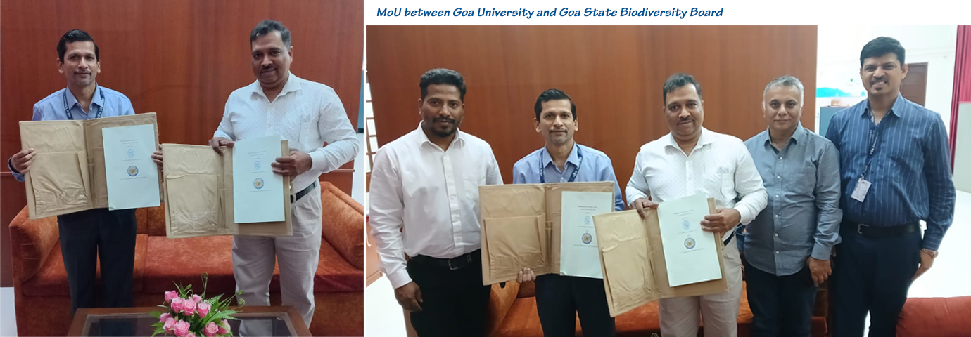 MoU between Goa University and Goa State Biodiversity Board