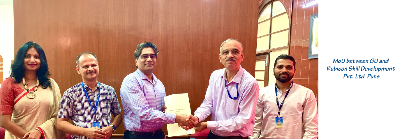 MoU between GU and Rubicon Skill Development Pvt. Ltd. Pune