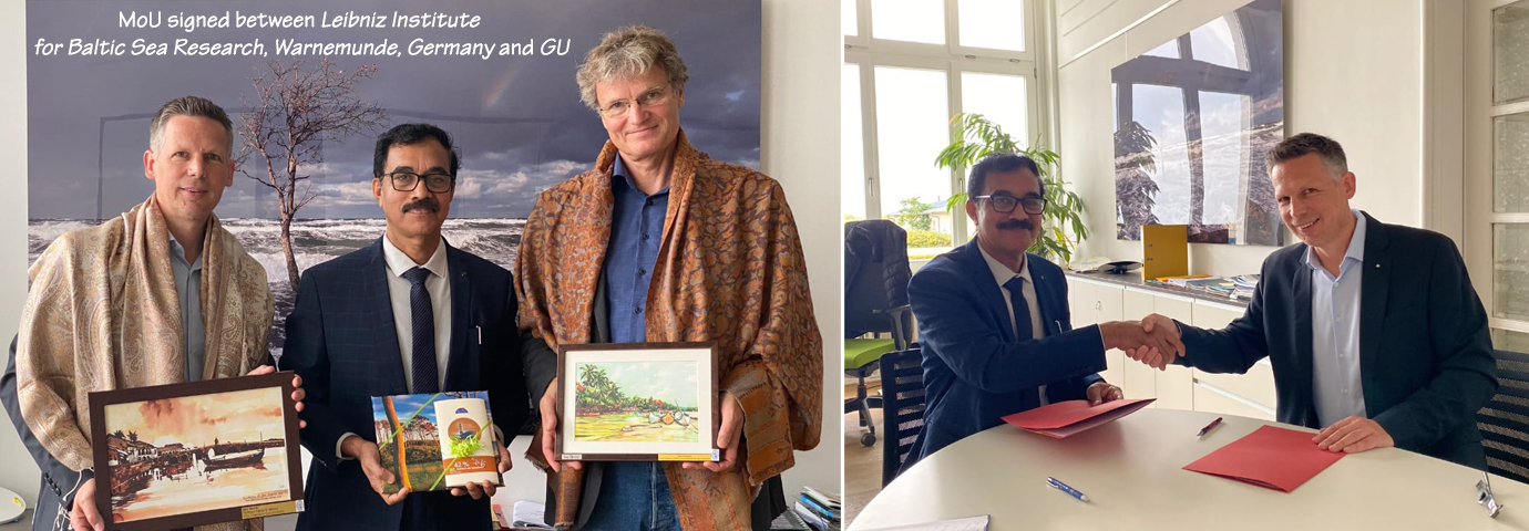 MoU signed between Leibniz Institute for Baltic Sea Research, Warnemunde, Germany and GU