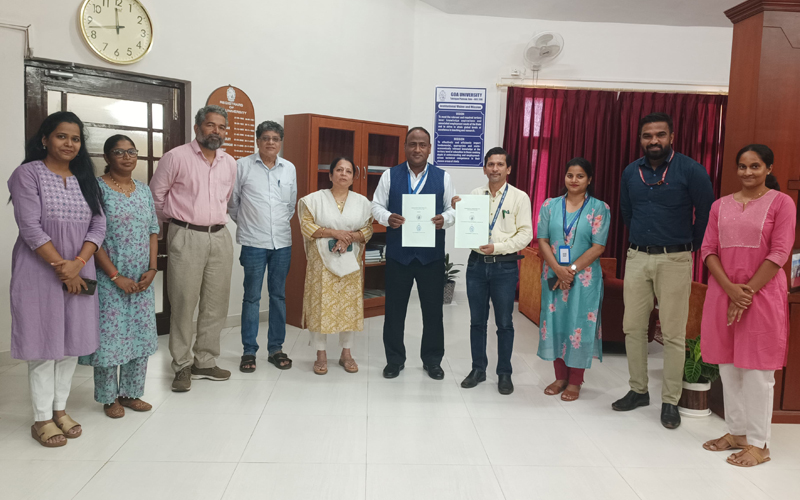 MoU signed between University and CES College of Arts and Commerce, Cuncolim