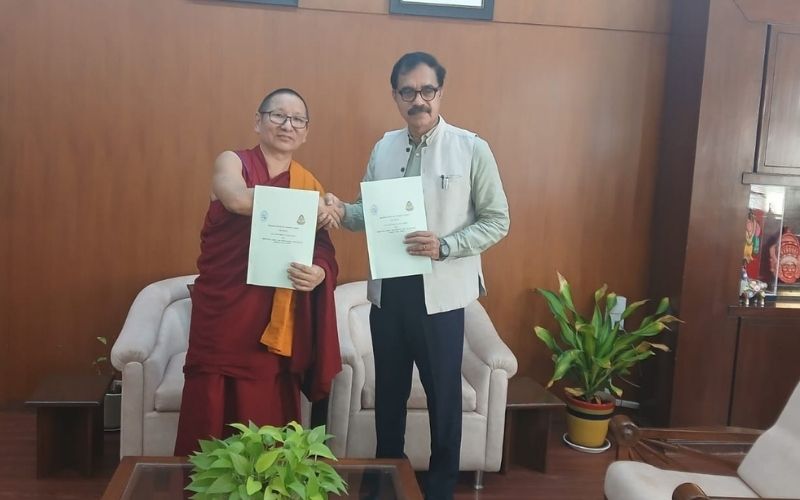 MoU signing with Drepung Losel Ling Monastery, Mundgod, Karnataka