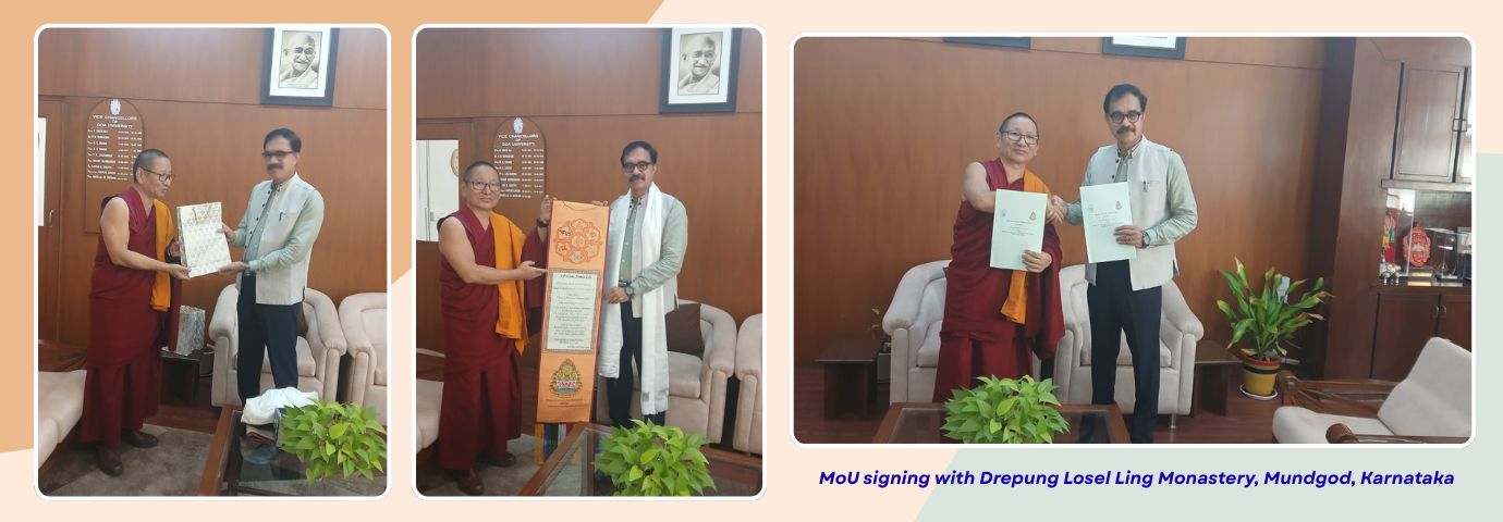 MoU signing with Drepung Losel Ling Monastery, Mundgod, Karnataka
