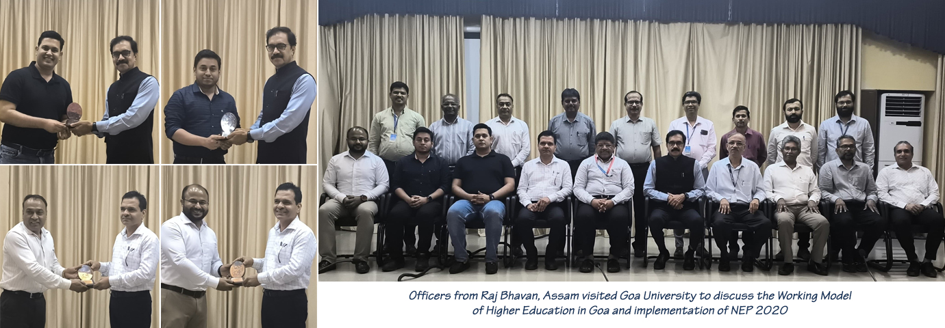 Officers from Raj Bhavan, Assam visited Goa University