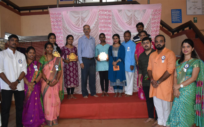 Prize distribution of Rangoli Competition