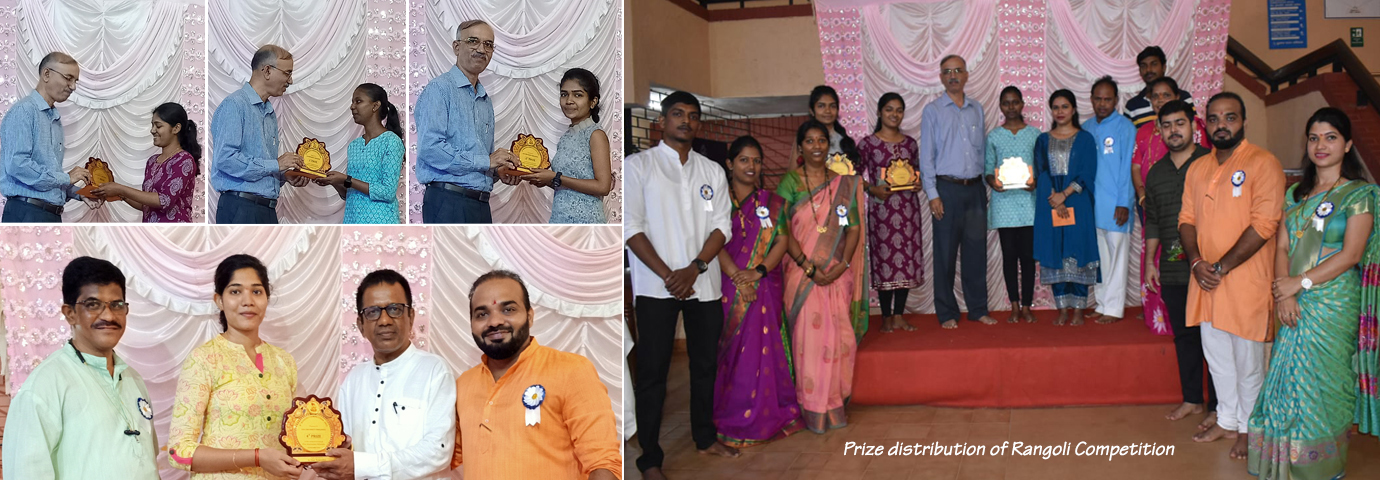 Prize distribution of Rangoli Competition