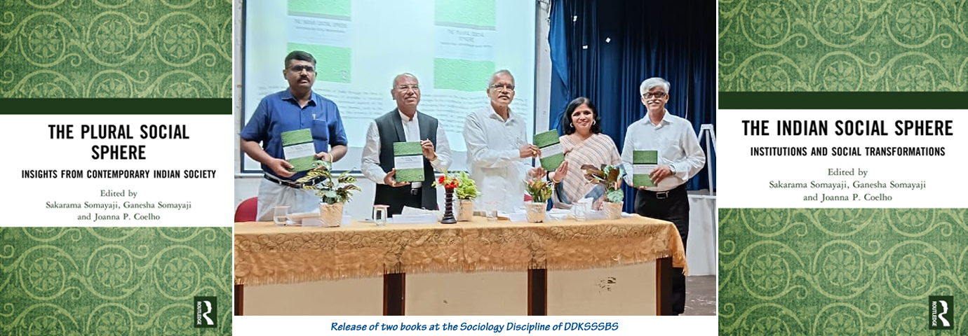 Release of two books at the Sociology Discipline of DDKSSSBS