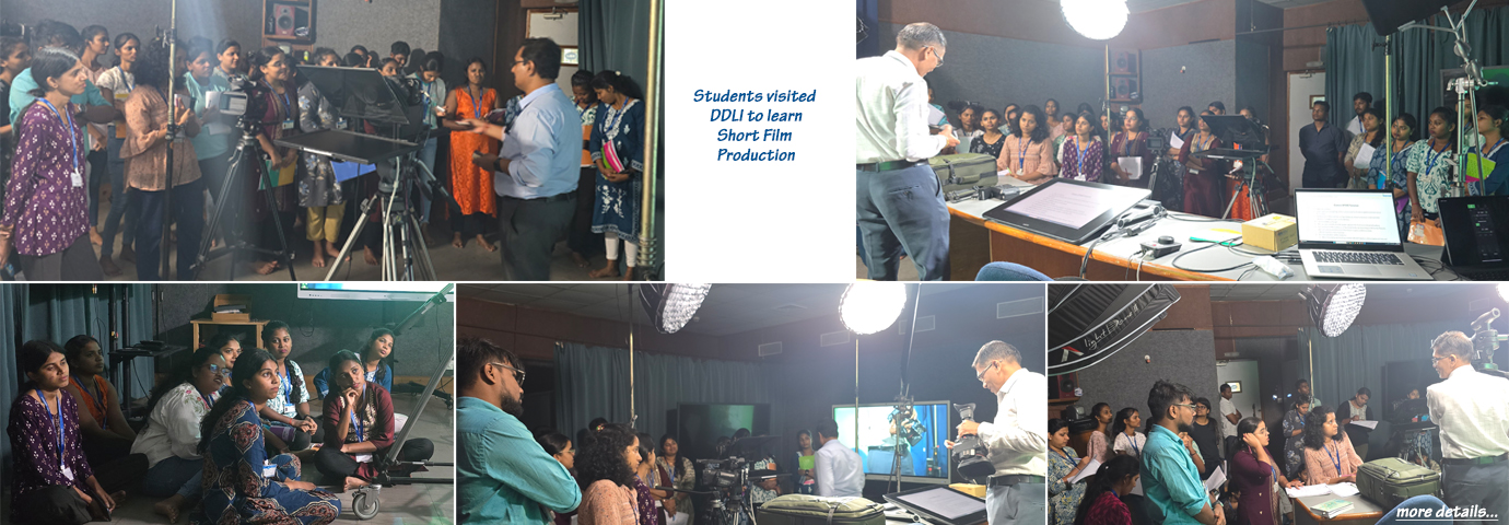 Students visited DDLI to learn Short Film Production - Konkani, SGSLL