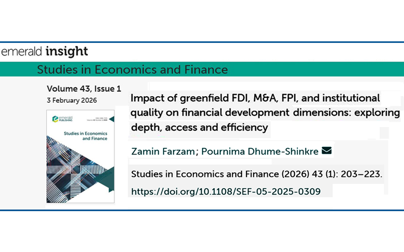 Studies in Economics and Finance - IR 7735