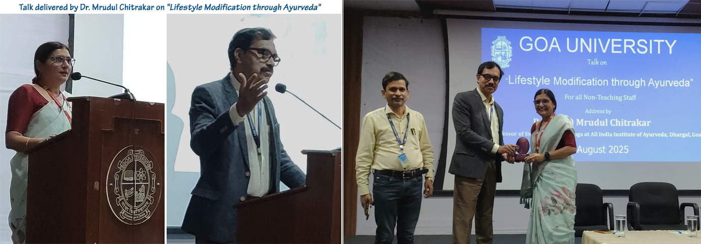 Talk delivered by Dr. Mrudul Chitrakar on - Lifestyle Modification through Ayurveda