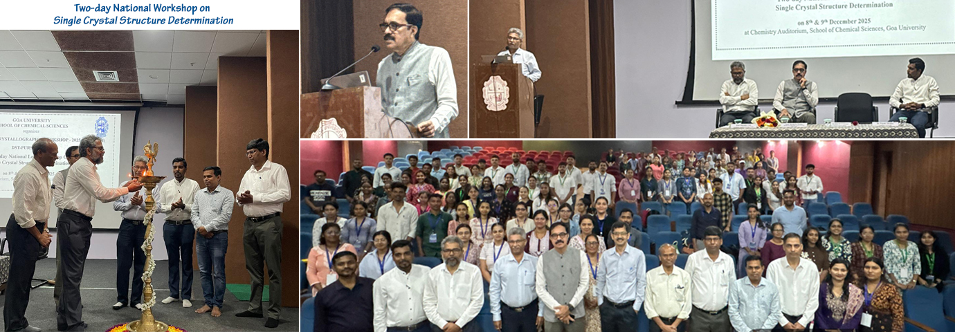 Two-day National Workshop on Single Crystal Structure Determination at SCS