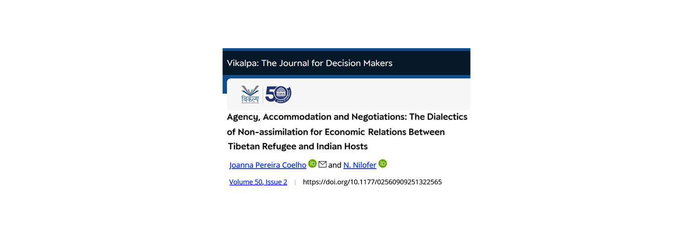 Vikalpa: The Journal for Decision Makers.  2025 - IR 7535