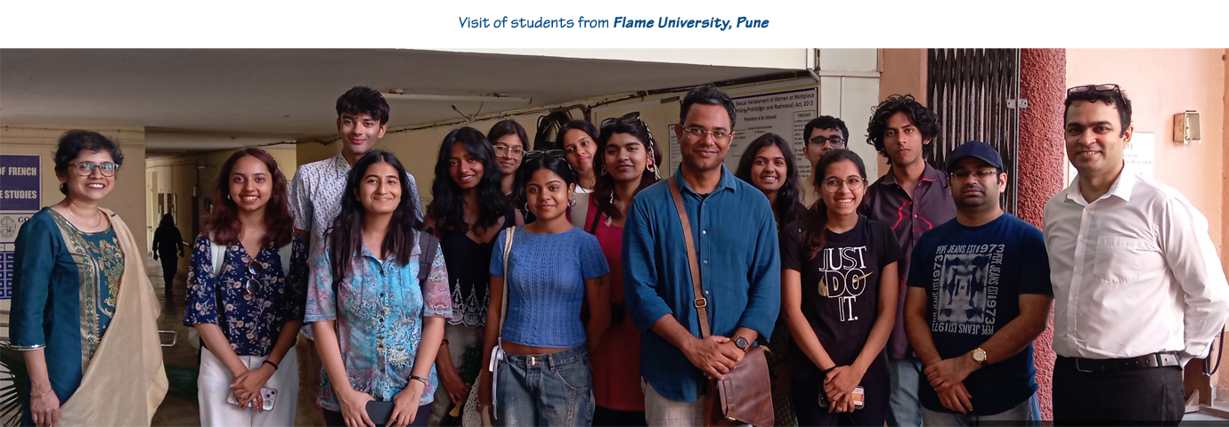Visit of students from Flame University, Pune (SGSLL)