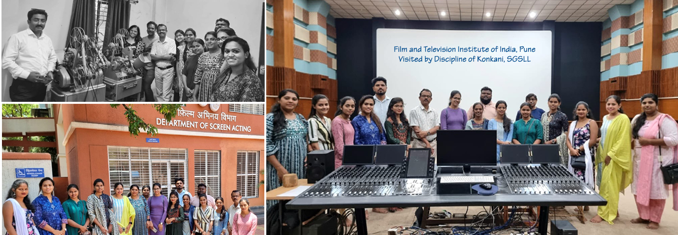 Visit to Film and Television Institute of India, Pune, Maharashtra (Discipline of Konkani, SGSLL)