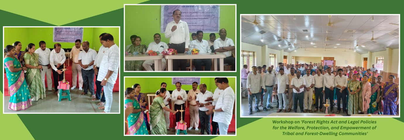 Workshop on Forest Rights Act and Legal Policies - MPS and DEO