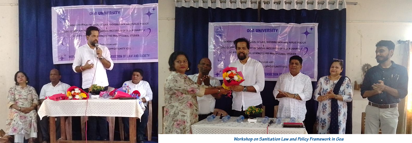 Workshop on Sanitation Law and Policy Framework in Goa - MPSLGPP and DEO