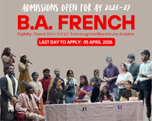 Admissions to Four-Year B.A. French (AY 2026-27) 